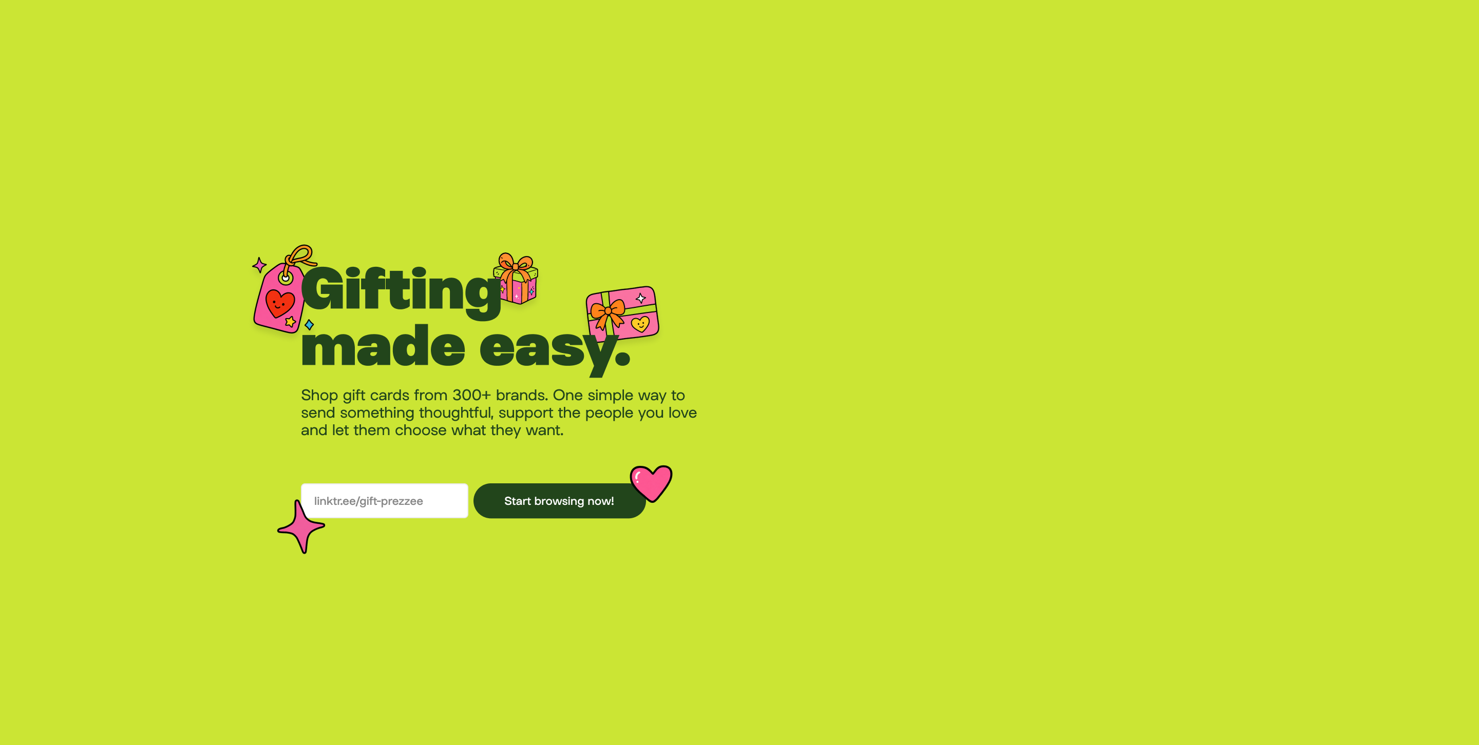 Starting page